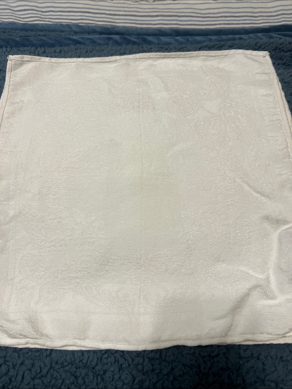 Vintage White Decorative Square cloth napkins